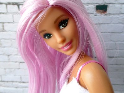 01 She's making her cute coy moves on a Ken...