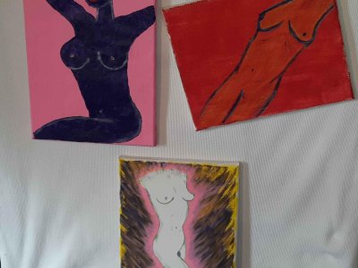 She's got acrylic boobs [F] [Series]