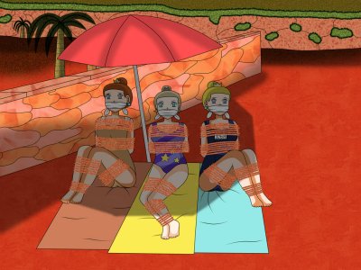 Trio of princesses at the beach.jpg