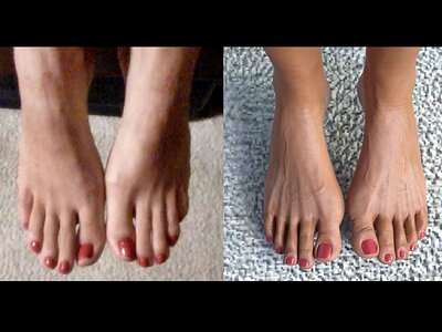 Wife's feet (Real vs Digital)