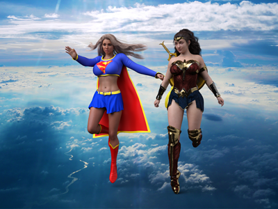 Supergirl and Wonder Woman - Test