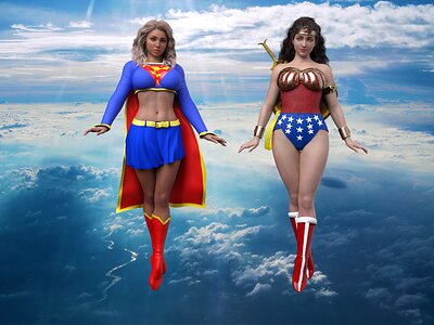 Supergirl and Wonder Woman - Test 2