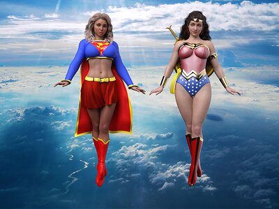 Supergirl and Wonder Woman - Test 3