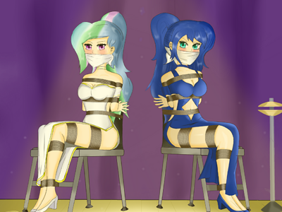 Celestia and Luna sexy nightdresses.png