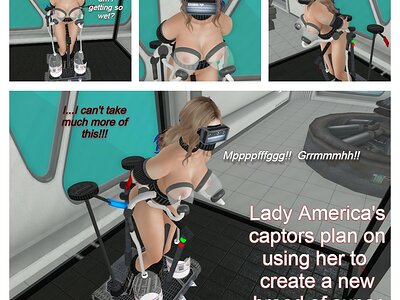 Lady America milked and mind controlled.