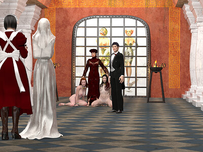 Venus Corset Wedding Hall 2 - The Groom is waiting
