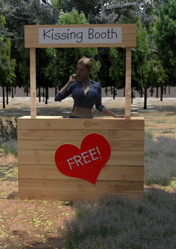 Another kissing booth in the woods