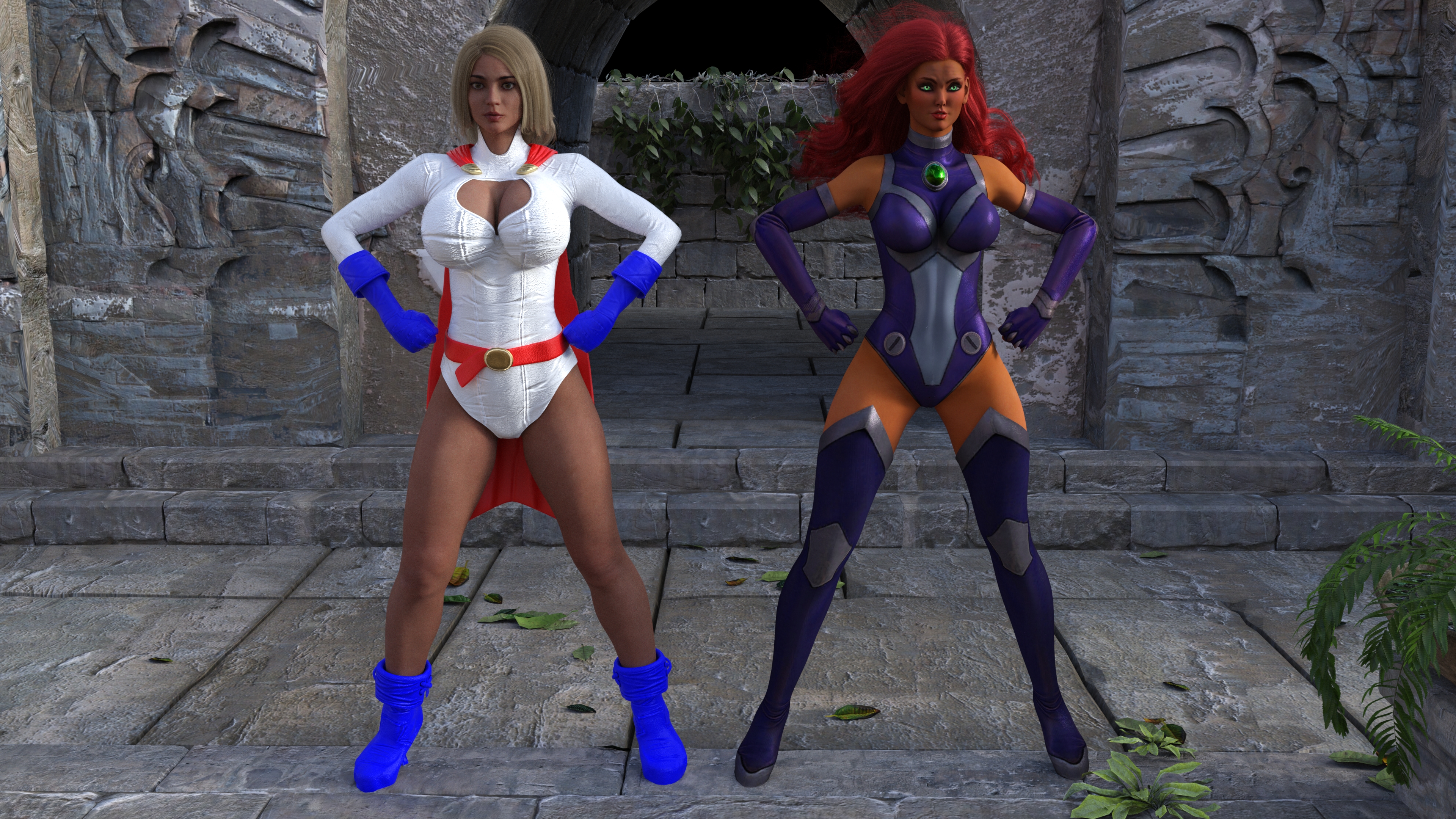 Power Girl and Starfire Test.jpg