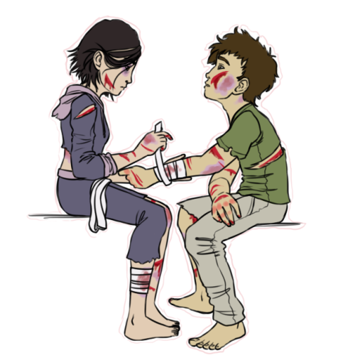Yumi and Ulrich severly wounded.png